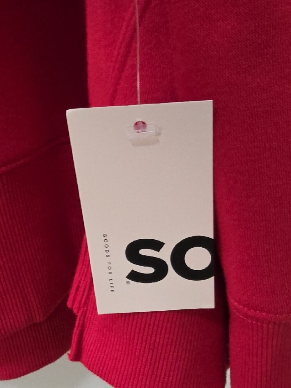 SO Cropped Red Crewneck Sweatshirt - Medium - Picture 3 of 8